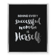 Load image into Gallery viewer, Behind Every Successful Woman Is Herself Foil Art Print