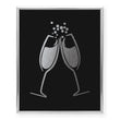 Load image into Gallery viewer, Clinking Champagne Foil Art Print
