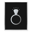Load image into Gallery viewer, Diamond Ring Foil Art Print