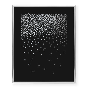 Falling Confetti Foil Art Print