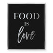 Load image into Gallery viewer, Food Is Love Foil Art Print