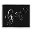 Load image into Gallery viewer, Gents Restroom Sign Foil Art Print
