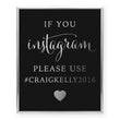 Load image into Gallery viewer, Instagram Hashtag Custom Foil Art Print, style 1