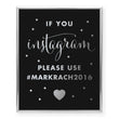 Load image into Gallery viewer, Instagram Hashtag Custom Foil Art Print, style 2