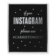 Load image into Gallery viewer, Instagram Hashtag Custom Foil Art Print, style 3