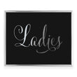 Load image into Gallery viewer, Ladies Restroom Sign Foil Art Print