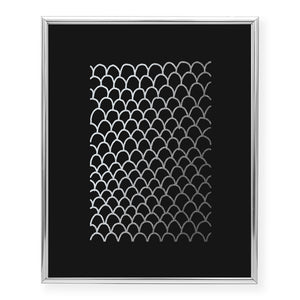 Scallop Pattern Foil Art Print
