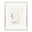Load image into Gallery viewer, Custom Kids Monogram Foil Art Print