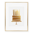 Load image into Gallery viewer, Birthday Cake Foil Art Print