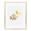 Load image into Gallery viewer, Bird on a branch Foil Art Print