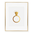 Load image into Gallery viewer, Diamond Ring Foil Art Print
