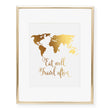 Load image into Gallery viewer, Eat Well Travel Often Foil Art Print