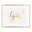 Load image into Gallery viewer, Gents Restroom Sign Foil Art Print