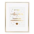 Load image into Gallery viewer, Instagram Hashtag Custom Foil Art Print, style 2