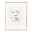 Load image into Gallery viewer, Less Talkie More Coffee Foil Art Print