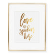 Load image into Gallery viewer, Love Is Spoken Here Foil Art Print