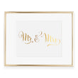 Load image into Gallery viewer, Mr and Mrs Foil Art Print