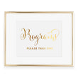 Load image into Gallery viewer, Programs Please Take One Wedding Foil Art Print
