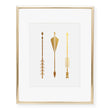 Load image into Gallery viewer, Three Arrows Foil Art Print