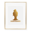 Load image into Gallery viewer, Top Knot Messy Bun Foil Art Print