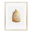 Load image into Gallery viewer, Vintage Beehive Foil Art Print