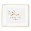 Load image into Gallery viewer, Custom Welcome Wedding Foil Art Print