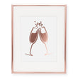 Load image into Gallery viewer, Clinking Champagne Foil Art Print