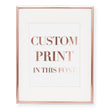 Load image into Gallery viewer, Custom Foil Art Print, font 3