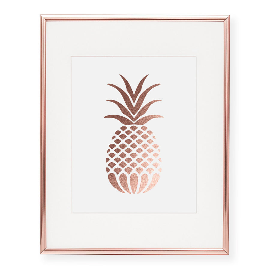 Pineapple Foil Art Print