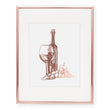 Load image into Gallery viewer, Wine Glass + Bottle Foil Art Print
