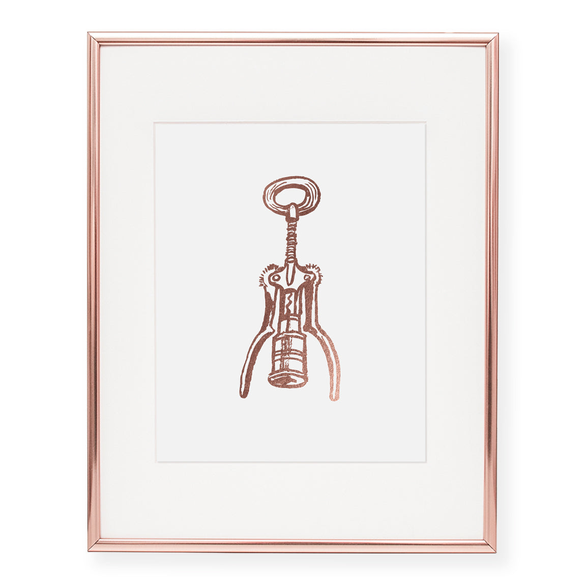 Wine Bottle Opener Foil Art Print Digibuddha
