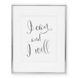 Load image into Gallery viewer, Calligraphy I Can and I Will Foil Art Print