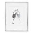 Load image into Gallery viewer, Clinking Champagne Foil Art Print