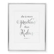 Load image into Gallery viewer, Rubies Proverbs 3:15 Foil Art Print