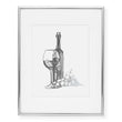Load image into Gallery viewer, Wine Glass + Bottle Foil Art Print