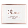 Load image into Gallery viewer, Personalized Baby Birth Stats Foil Art Print | Olivia