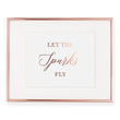 Load image into Gallery viewer, Let The Sparks Fly Rose Gold Foil Art Print