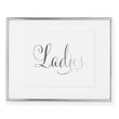 Load image into Gallery viewer, Ladies Restroom Sign Foil Art Print