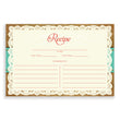 Load image into Gallery viewer, Lace Recipe Cards | Faith Teal
