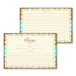 Load image into Gallery viewer, Lace Recipe Cards | Faith Teal