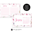 Load image into Gallery viewer, 2020 Pink Makeup Desk Calendar by Digibuddha | Coll. 29