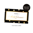 Load image into Gallery viewer, Black Place Cards with Gold Dots | Gunnar