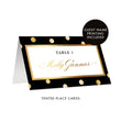 Load image into Gallery viewer, Black Place Cards with Gold Dots | Gunnar
