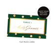 Load image into Gallery viewer, Green Place Cards with Gold Dots | Gunnar