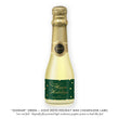 Load image into Gallery viewer, "Gunnar" Green + Gold Dots Holiday Champagne Labels