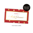Load image into Gallery viewer, Red Place Cards with Gold Dots | Gunnar