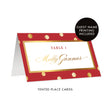 Load image into Gallery viewer, Red Place Cards with Gold Dots | Gunnar