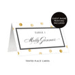 Load image into Gallery viewer, White Place Cards with Gold Dots | Gunnar