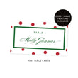 Load image into Gallery viewer, White Place Cards with Red Dots | Gunnar