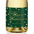 Load image into Gallery viewer, "Gunnar" Green + Gold Dots Holiday Champagne Labels